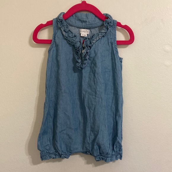 🌺 BOGO item!! Mud Pie baby girl romper, size 9-12 months - Picture 7 of 8